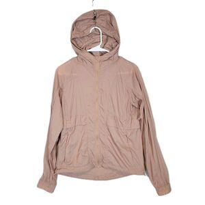 Lululemon Hood Lite Packable Jacket Size 2 Pink Clay Full Zip